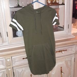 Hooded Jersey style dress